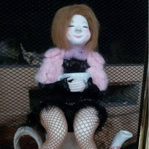 Авторская кукла, чаепитие