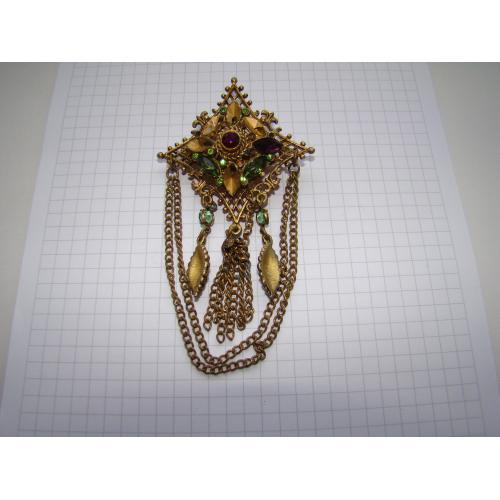 Брошь брошка винтаж ЧССР.