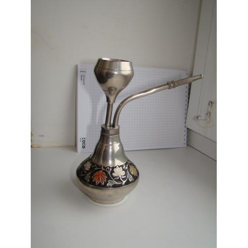 Латунный кальян ручной работы, винтаж.