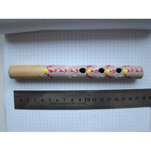 Дудочка сопилка с ручной росписью времен СССР.