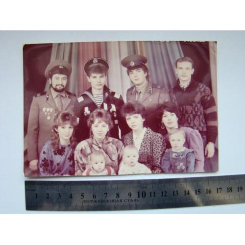 Фото дембелей с родственниками, 80-е гг.