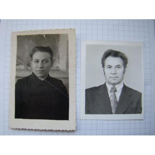 Фото мужчины, 2 шт., 1946 г. и 1976 г.