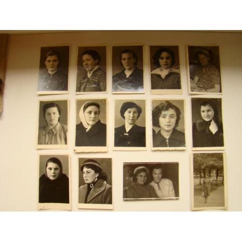 Фотографии молодых девушек 50-х гг. 14 шт. без повторов.