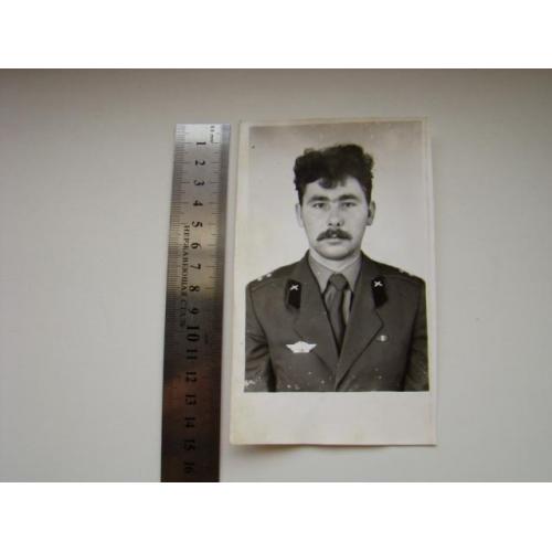 Фотография военного, прапорщик артиллерии 80-е г.