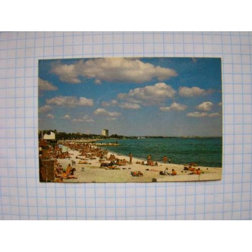 Карманный календарик Крым г.Феодосия городской пляж 1988 г.