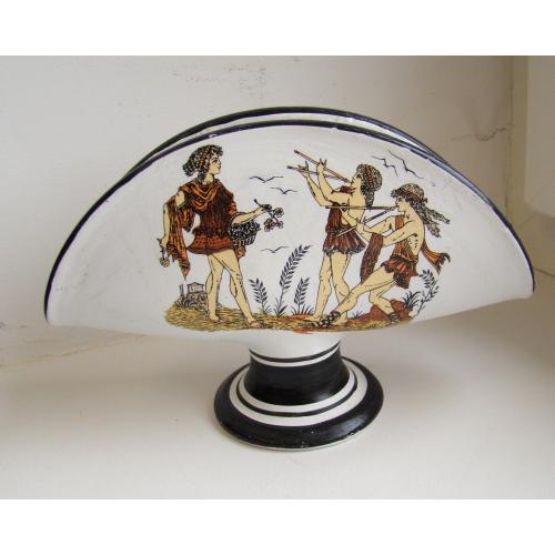 Керамическая салфетница, ручная работа и роспись, Греция.