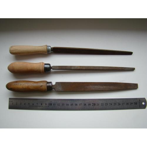 Напильники 3 шт. разные из СССР.