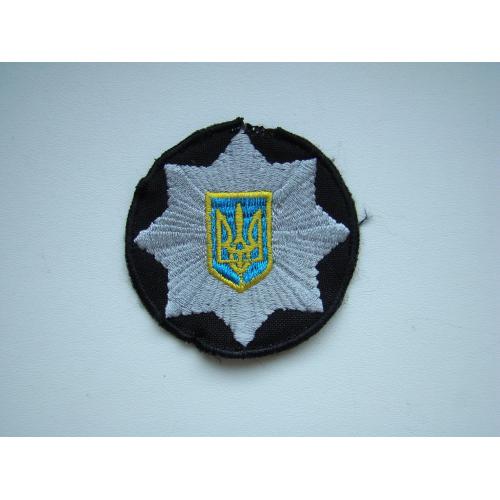 Нашивка на головной убор МВД МВС Украина.