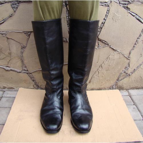 Офицерские кожаные (хромовые) сапоги ВС СССР, разм.42.