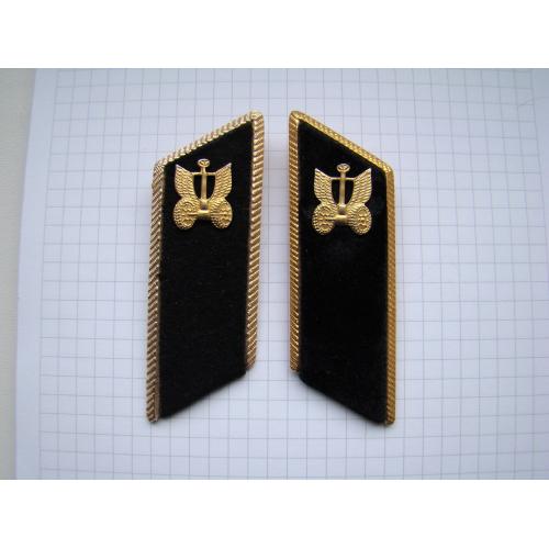 Петлицы с эмблемами на парадный китель автомобильные войска (автобат) ВС СССР.