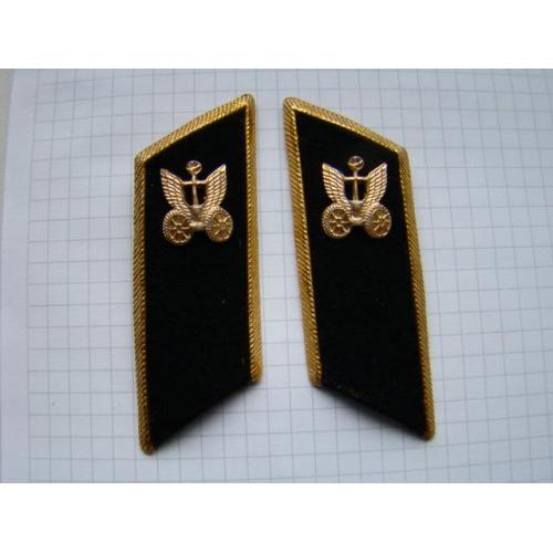 Петлицы с эмблемами автомобильные войска (автобат) ВС СССР.