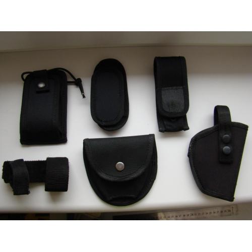 Подсумки работника полиции МВС МВД Украины, 6 шт. разные. 