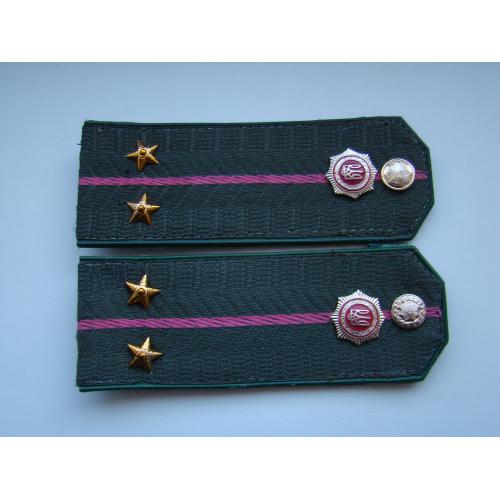 Погоны на рубашку лейтенанта МВД МВС Украина.