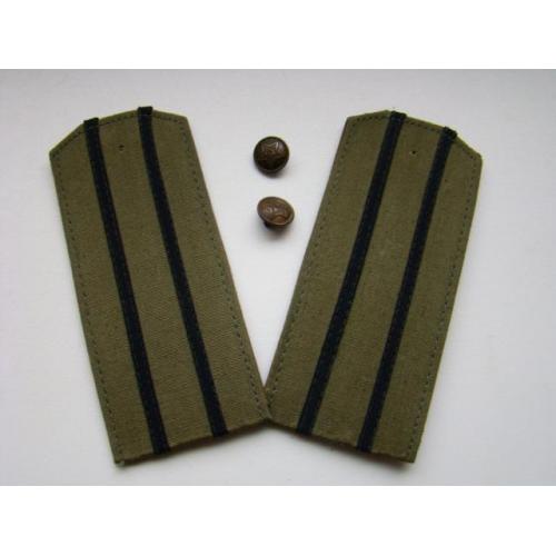 Погоны с пуговицами на рубашку майора-полковника ЖД железнодорожный войска образца 1957 г.