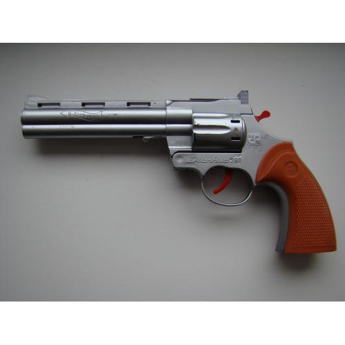 Детская игрушка пистолет револьвер под пистоны. 