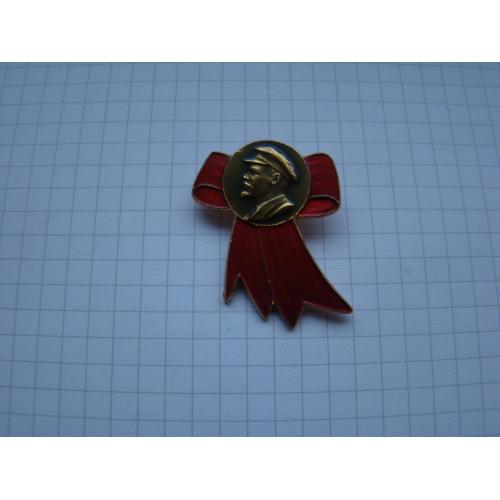 Значок Ленин, бант.