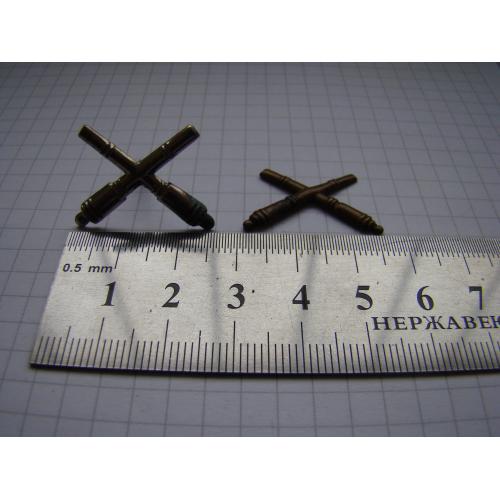 Эмблема Пушки артиллерия РИА, 2 шт.