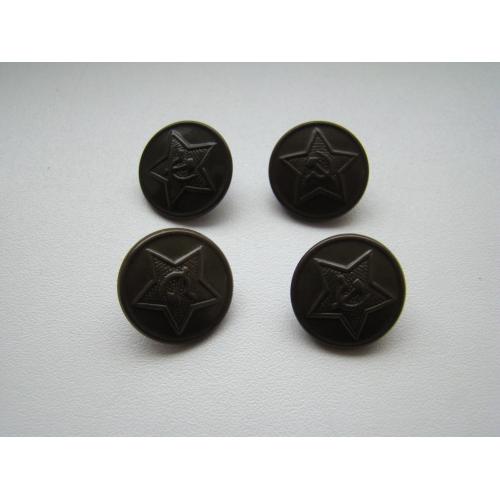 Пуговицы ВС СССР, большие (полевые), 4 шт. 