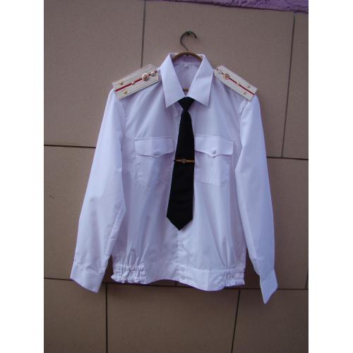 Рубашка с галстуком и зажимом ст.лейтенанта МВД МВС Украина начала 90-х гг.