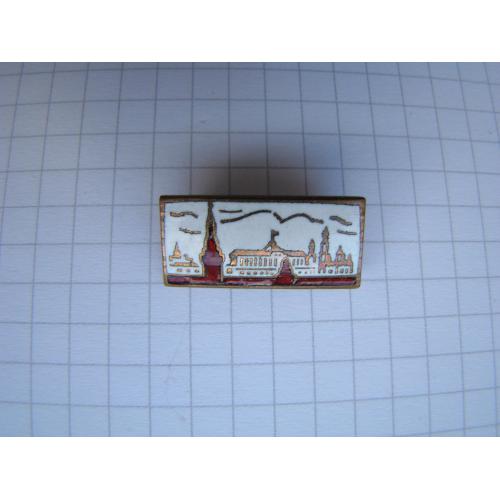 Значок москва, кремль, тяж.мет.,клеймо ШЗ.