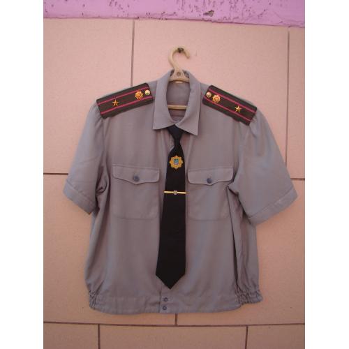 Рубашка (шведка) с галстуком и зажимом майора МВД МВС Украина.