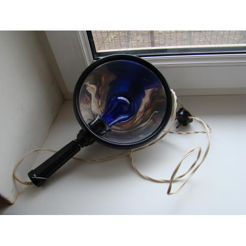 Синяя лампа рефлектор Минина из СССР