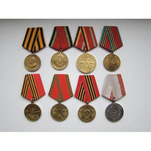 За Победу над Германией и другие юбилейные медали, 8 шт.