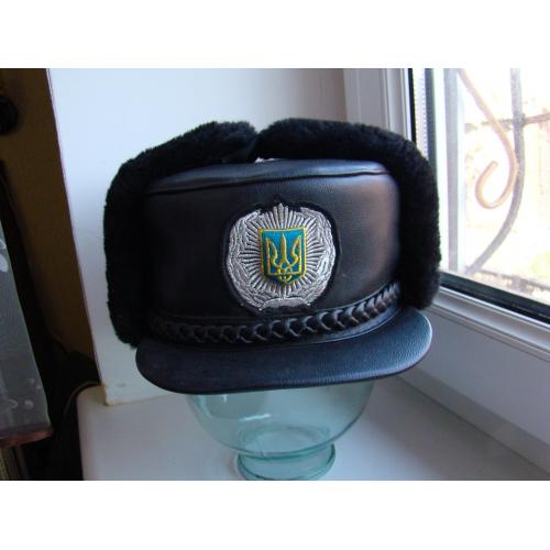 Зимняя шапка (фуражка) работника ДПС МВС старого образца Украина.