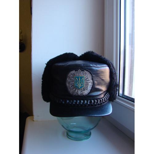 Зимняя шапка (фуражка) работника ДПС МВС старого образца Украина.