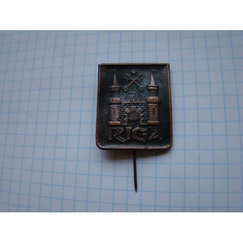 Значок Рига, тяж.мет.