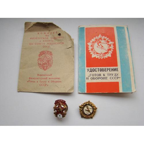 Знак ГТО 1 ст. и 4 ст. + доки на одного человека.