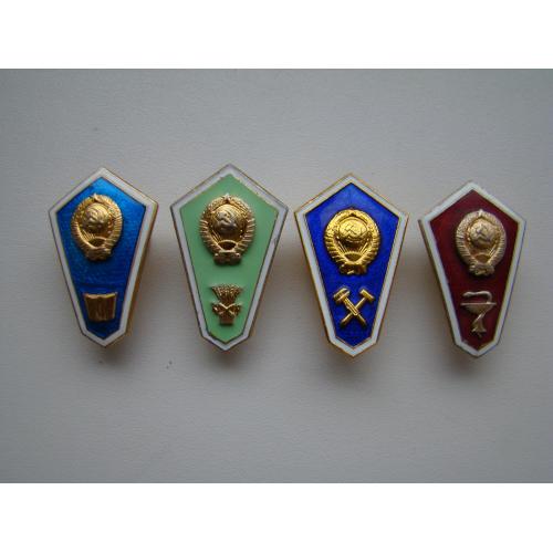 Знак поплавок об окончании гуманитарного, технического, с/х  и медицинского техникума (училища) 4 шт