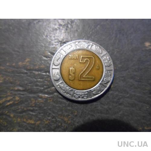 2 песо 2001 год