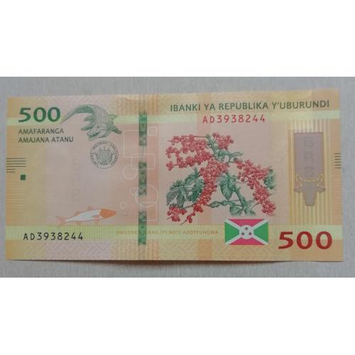  Бурунді 500 франків 2018 UNC