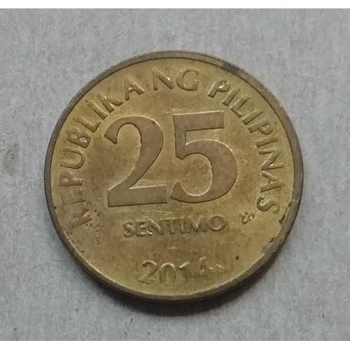 Филиппины 25 сентимо 2014