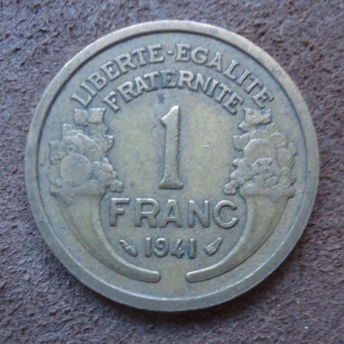 Франция 1 франк 1941