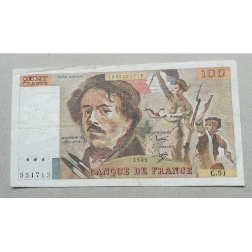  Франция 100 франков 1981 