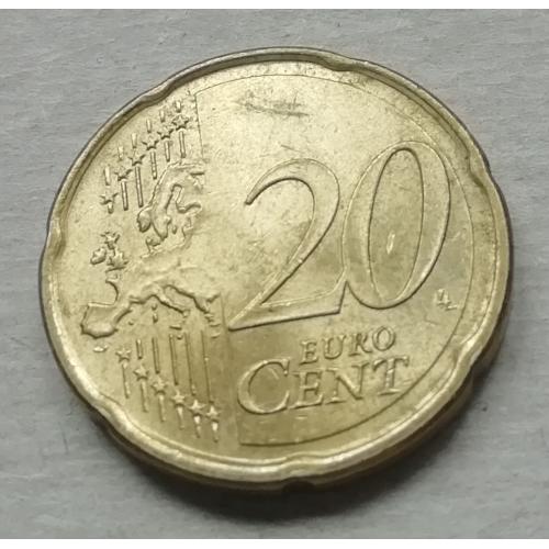 Франция  20 евроцент  2015