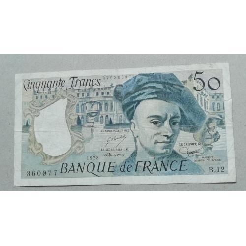 Франция 50 франк  1978 