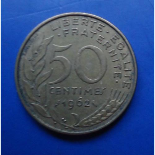  Франция 50 сантим 1962