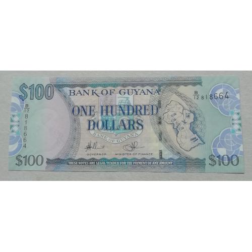  Гайана 100 долларов 2012