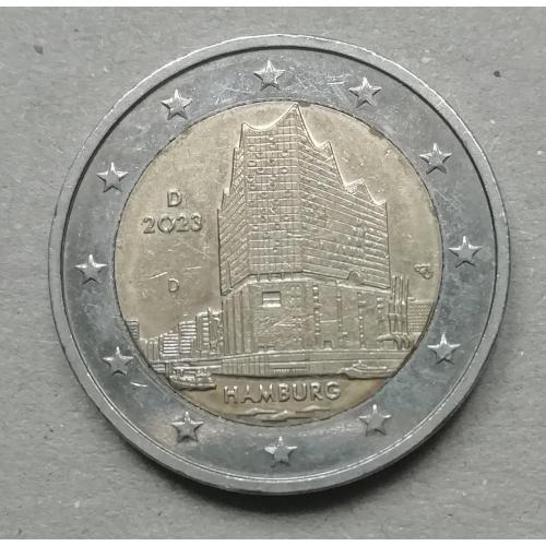  Германия 2 евро 2023 год D
