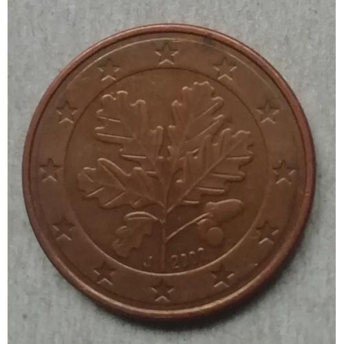 ГЕРМАНИЯ  5 евроцент 2002