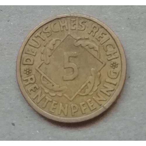  Германия 5 рейхспфенниг  1924 A