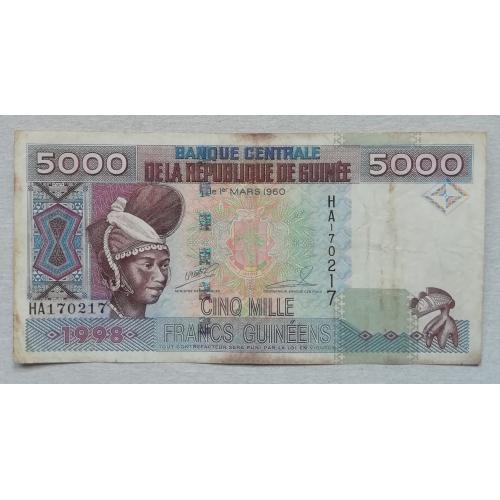  Гвинея 5000 франков 1998
