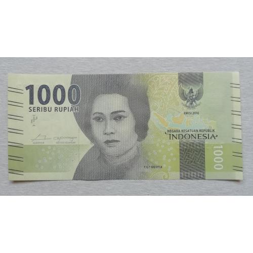  Индонезия 1000 рупий 2016 UNC