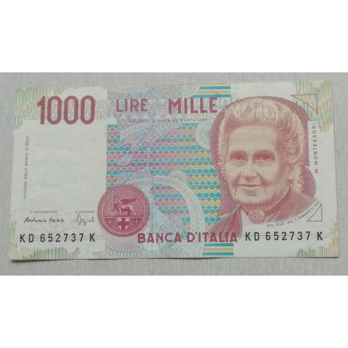 Италия 1000 лир 1990