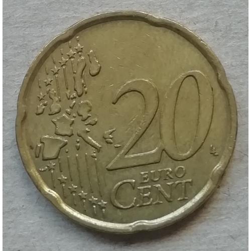 Италия 20 евроцент   2002
