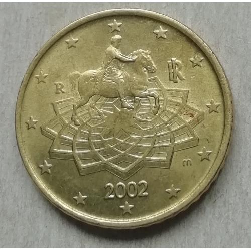 Италия 50 евроцентов  2002
