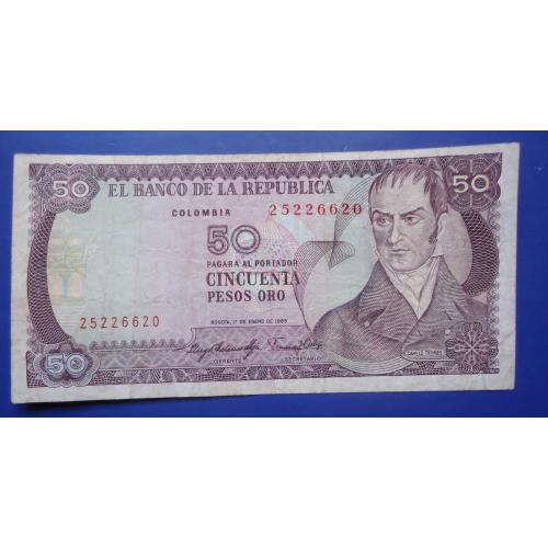 Колумбия  50 песо 1983